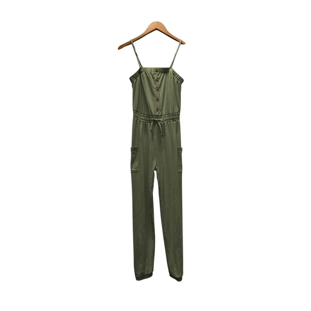 Girls green jumpsuit size M(10-12)